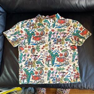 Nooworks Bug Out Print Mock Neck